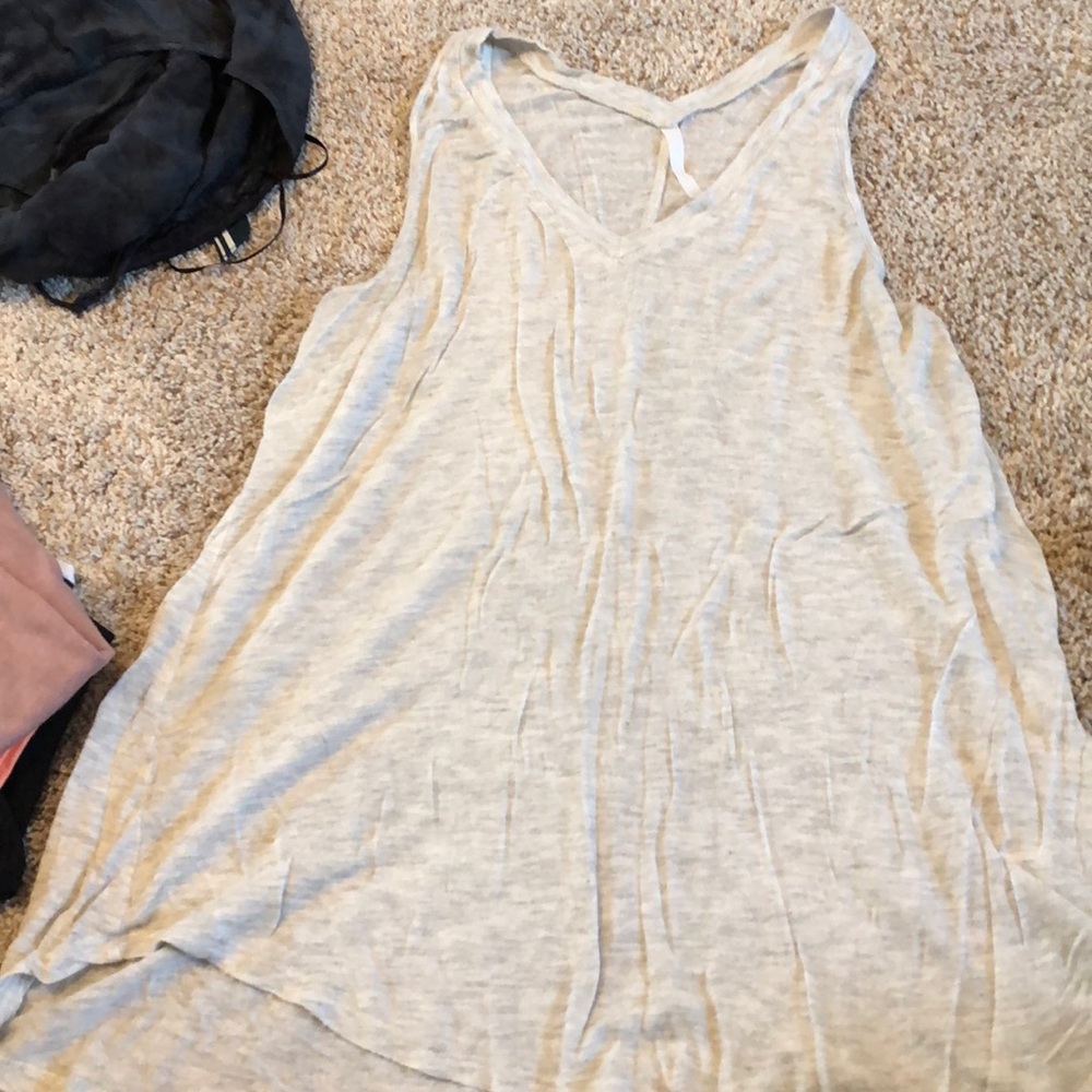 Grey flowy top